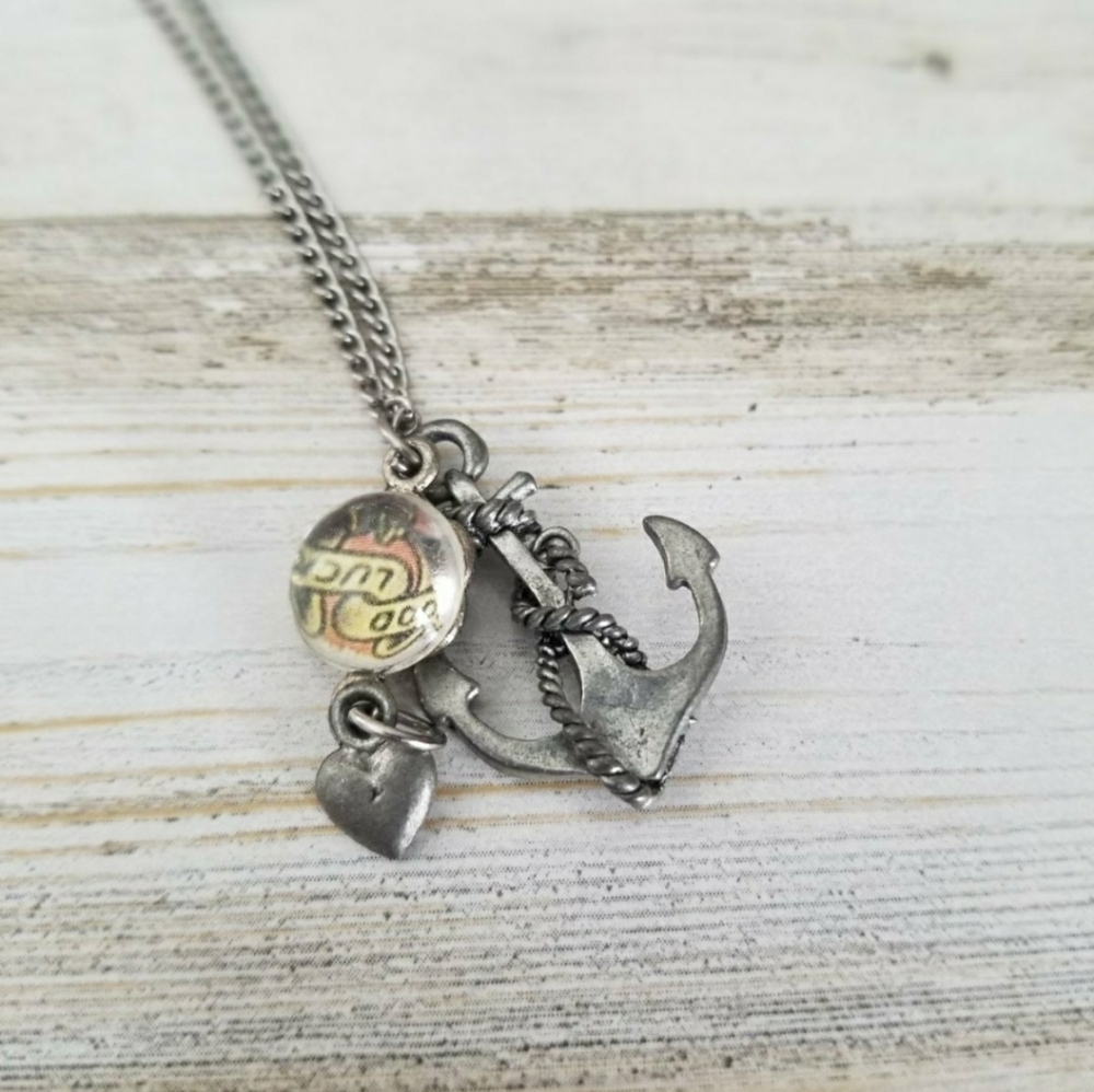 Anchor good luck necklace